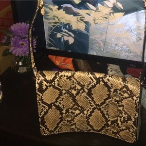 Snakeskin shoulder bag